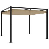  Vrtni gazebo z zložljivo streho Taupe 3x3 m Steel, (21830652) Cene