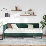  Kutni krevetni okvir s madracem 2 kom. Zelena Baršun | shoptok.hr