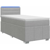  Boxspring krevet s madracem Svjetlosiva 100 x 200 cm Tkanina - Svjetlosiva 100 x 200 cm Dizajn linija | shoptok.hr