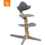 Stokke stol za hranjenje Nomi Oak grey Cene