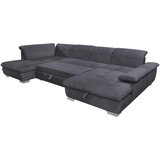 XORA sedežna garnitura, velur temno siva | Shoptok.si
