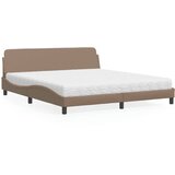  Krevet s madracem Dover cappuccino 180x200 cm umjetna koža | shoptok.hr