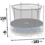 Neo-Sport vrtni trampolin 183 cm (6 ft) s unutarnjom mrežom i ljestvama,plavi | shoptok.hr