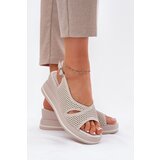 S. BARSKI Ladies Leather Wedge Sandals S.Barski | shoptok.hr