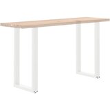  Noge za barski stol U-oblika 2 kom Bijele 40 x (90-91) cm Čelik | shoptok.hr