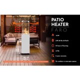 Planika Faro GAS - Spoljašnji plinski kamin 142x36 cm 8kW beo + zaštitni pokrivač | Eponuda.com