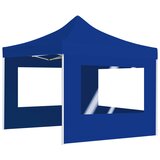  Sklopivi šator za zabave sa zidovima aluminijski 2 x 2 m plavi | shoptok.hr