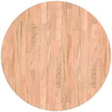 vidaXL Nepremična površina Svetlo rjava Ø 60 x 4 cm Trda hrastovina | Shoptok.si