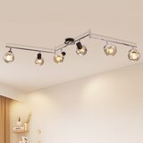 Nettlife Stropna svetilka, reflektor, E14, moderna, dimljena steklena, 6 plamenov, vrtljiva za 350°, (22116879) | Shoptok.si