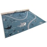 Nattiot Modro-kremno bela otroška igralna preproga 123x180 cm Little Deep Blue – | Shoptok.si