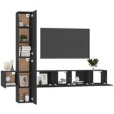  5-dijelni set TV ormarića od iverice crni | shoptok.hr