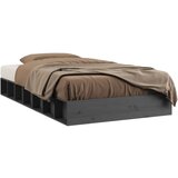 The Living Store Posteljni okvir siv 75x190 cm trden les - Posteljni Okvir, (21524895) | Shoptok.si