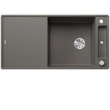 Blanco sudoper AXIA III XL 6 S-F InFino SILGRANIT VULKAN SIVA, daska staklo, s dalj.upr. | shoptok.hr