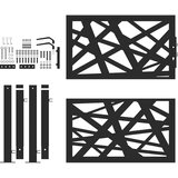 vidaXL Vrtna vrata Black 105x106 cm Steel Light Design | Shoptok.si