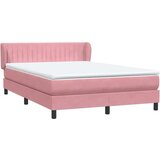 Box Spring krevet s madracem ružičasti 140x220 cm baršun | shoptok.hr