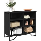  Komoda crna 91x35,5x74,5 cm od konstruiranog drva | shoptok.hr