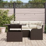  set za objedovanje s jastukom 5 pcs Smeđa Poli ratan | Eponuda.com