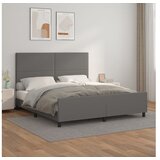  Okvir za krevet s uzglavljem sivi 180x200 cm od umjetne kože | shoptok.hr