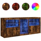  Komoda s LED svjetlima boja dimljenog hrasta 162 x 37x 67 cm | shoptok.hr