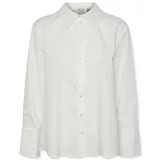 Y.a.s Topi & Bluze YAS Roya Shirt L/S - Star White Bela