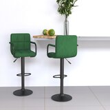 Furnova Barski stolčki 2 kosa temno zelen žamet, (21949332) | Shoptok.si