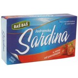 Baš Baš Jadranska sardina u sosu od paradajza 100g limenka Cene