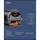 Baseus Tiny Star Mini Quick Charge auto punjač USB priključak 30 W sivi | shoptok.hr