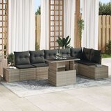  Set vrtnih sofa od 7 dijelova s jastučnicama svijetlo sive boje | shoptok.hr