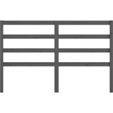  Uzglavlje za krevet sivo 166 x 4 x 100 cm od masivne borovine | shoptok.hr