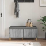  Klupa za hodnik s jastukom Sivi Sonoma 100 x 38 x 46 cm | shoptok.hr