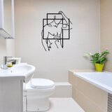Wallity zidna dekoracija Fit Man, 39x51cm, Crna | ePonuda.com