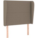  Uzglavlje s ušima smeđesivo 103x23x118/128 cm od tkanine | Eponuda.ba