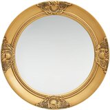 vidaXL Stensko ogledalo v baročnem stilu 50 cm zlato, (20802539) | Shoptok.si