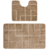 RugsX Kopalniške preproge Dvodelni kopalniški set preproga SUPREME LINES, l 60x100 cm Bež | Shoptok.si