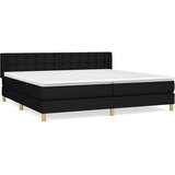  s oprugama i madracem crni 180x200 cm od tkanine | shoptok.hr