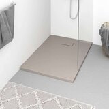 vidaXL Kada za tuš SMC smeđa 100 x 70 cm | Eponuda.com