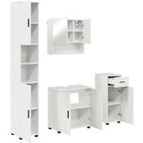 vidaXL Set namještaja za kupaonicu Zidne 4 pcs Visoko sjajno bijela | shoptok.hr