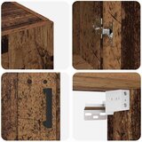  Ormarčići montirani na zid 2 pcs Staro drvo 69.5 x 34 x 90 cm | shoptok.hr