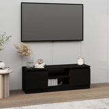 The Living Store TV omarica z vrati črna 102x30x36 cm - TV Omarica Z Vrati, (21375170) Cene