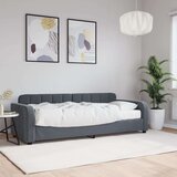 vidaXL Dnevna postelja z vzmetnico temno siva 80x200 cm žamet | Shoptok.si