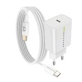 Oem Mayaxess, Omrežni polnilnik za Galaxy S22 Plus 20W + 1m USB-C kabel, Bela, (5000275819) | Shoptok.si