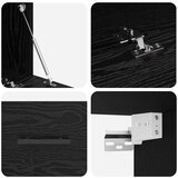 vidaXL Ormar za Zid Crni hrast 80 x 36.5 x 35 cm Konstruirano drvo | shoptok.hr