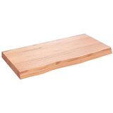 Stolna ploča svjetlosmeđa 80x40x(2-6) cm tretirana hrastovina | shoptok.hr