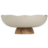 Eglo 427509 - Dekorativni poslužavnik MONYWA, prečnika 25 cm, bež | Eponuda.com