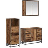  Set namještaja za kupaonicu 3 kom. Staro drvo 80 x 33 x 60 cm | shoptok.hr