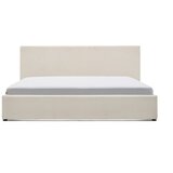 Kave Home Bež tapecirani bračni krevet s prostorom za odlaganje s podnicom 180x200 cm Nahiri – | shoptok.hr