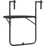 Viseći balkonski stol crni 60 x 64 x 83,5 cm plastični | shoptok.hr