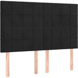  S oprugama i madracem crni 140x200 cm baršunasti | shoptok.hr