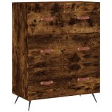  Komoda boja dimljenog hrasta 69,5x34x90 cm konstruirano drvo | shoptok.hr