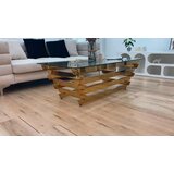 Livetastic KLUBSKA MIZA, prozorno, zlate barve | Shoptok.si